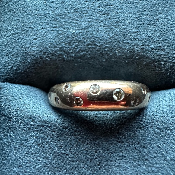 David Yurman Pure Form Bronze/SS Ring with Cognac Diamonds - Size 6 - Picture 2 of 7